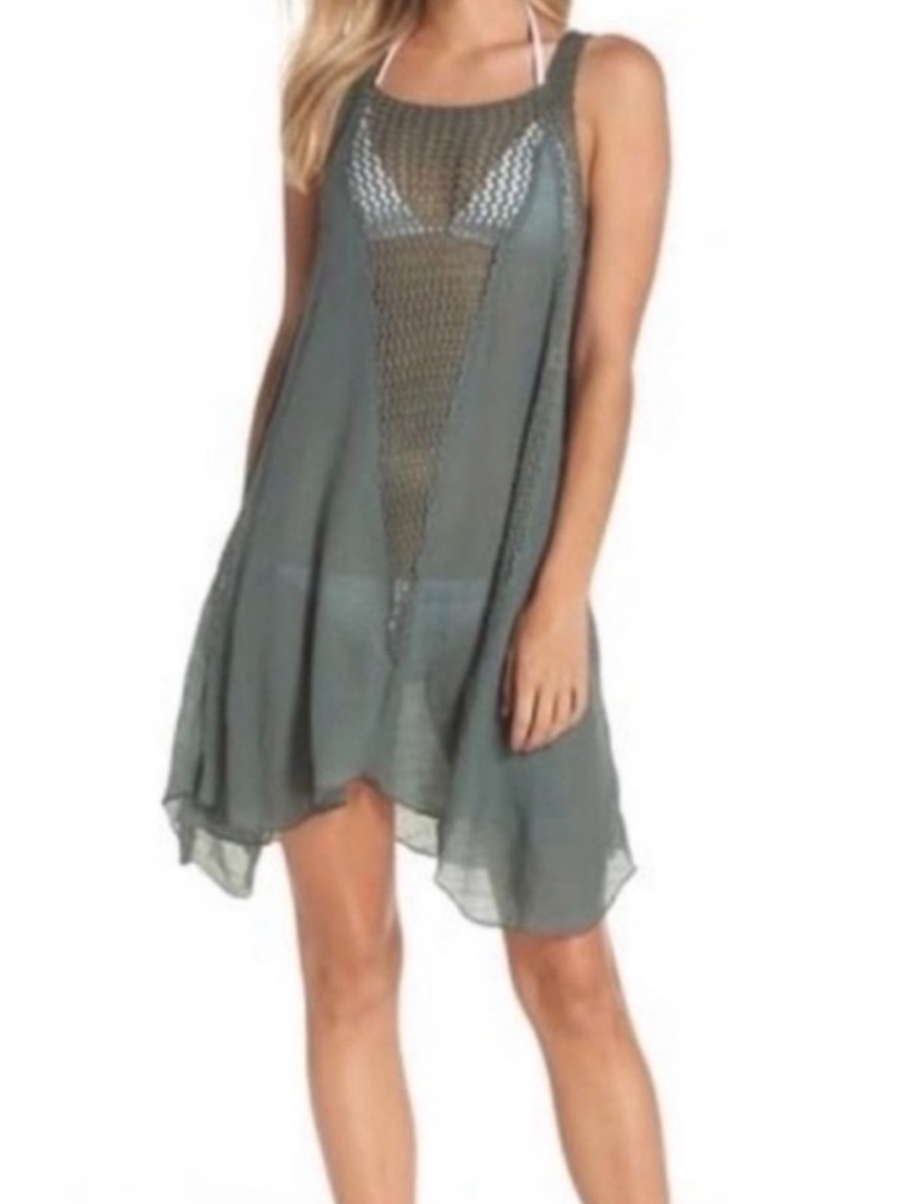 Elan Sleeveless Knit Cover-Up Dress